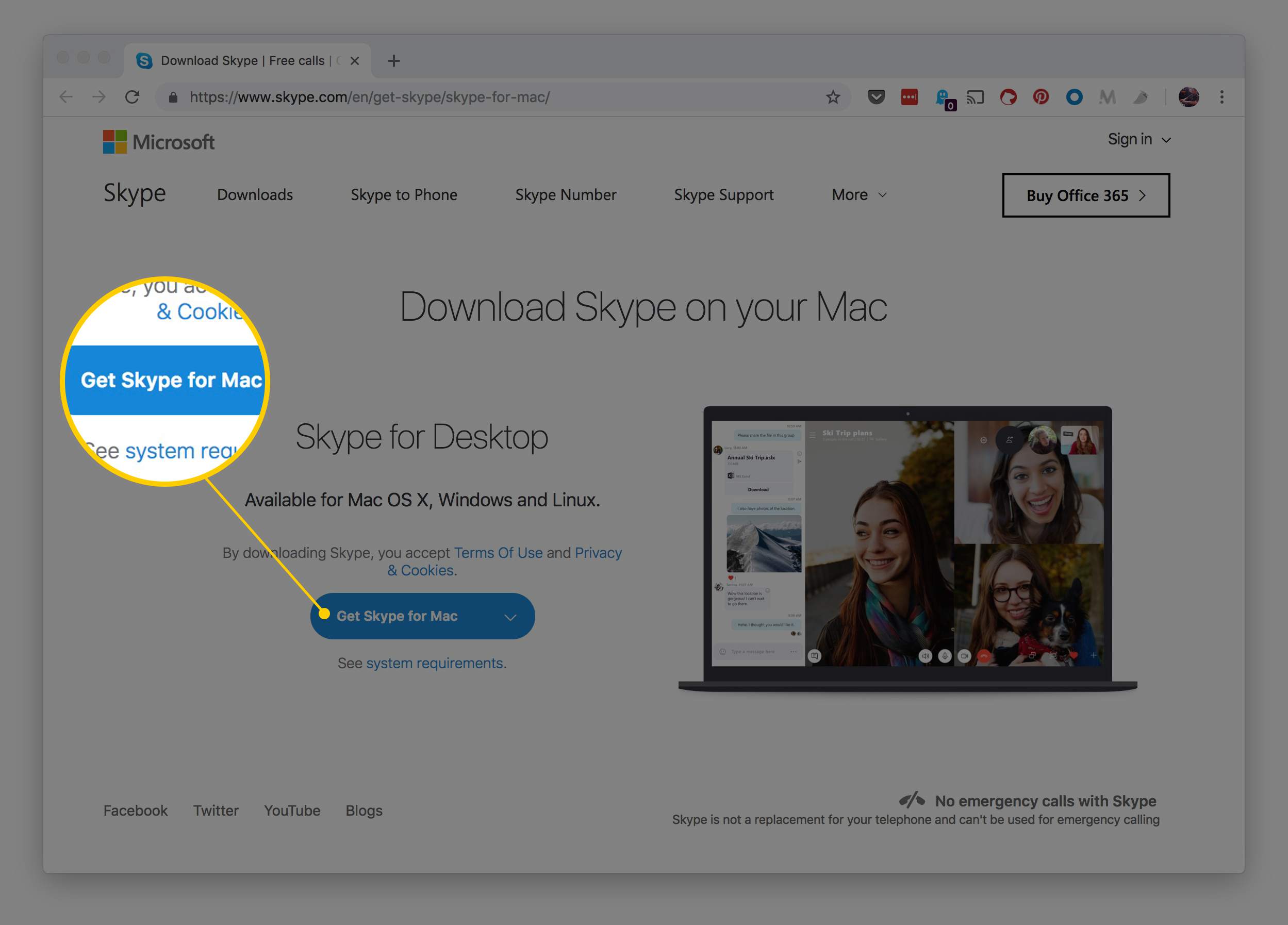 skype for mac group video